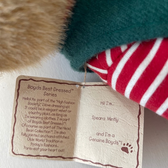 Boyd’s Bear Speara Mintly Christmas Bear - Picture 7 of 15